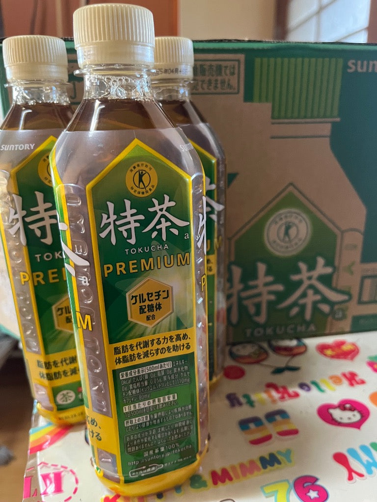 送料無料 サントリー 緑茶 伊右衛門 特茶s PREMIUM 500mlペットボトル 24本入 (特保 トクホ 特定保健用食品) (体脂肪を減らす)