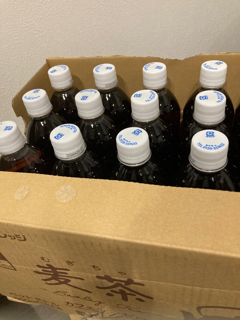 麦茶 お茶 ペットボトル 500ml 48本 ラベルレス ミツウロコ 24本 ×2箱 国産大麦 100％使用 爆買