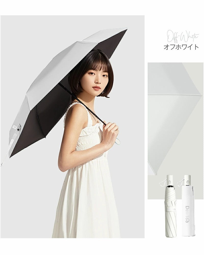 「ポイント還元後2,226円」皮膚科医師監修 日傘 折りたたみ傘 形状記憶 軽量 240g 折りたたみ 完全遮光 自動開閉 6本骨 uvカット 紫外線対策 収納ポーチ付
