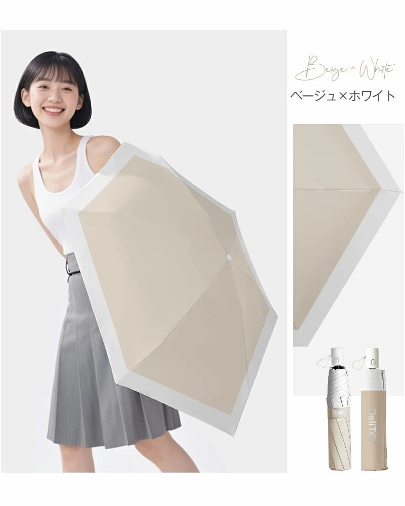 「ポイント還元後2,226円」皮膚科医師監修 日傘 折りたたみ傘 形状記憶 軽量 240g 折りたたみ 完全遮光 自動開閉 6本骨 uvカット 紫外線対策 収納ポーチ付