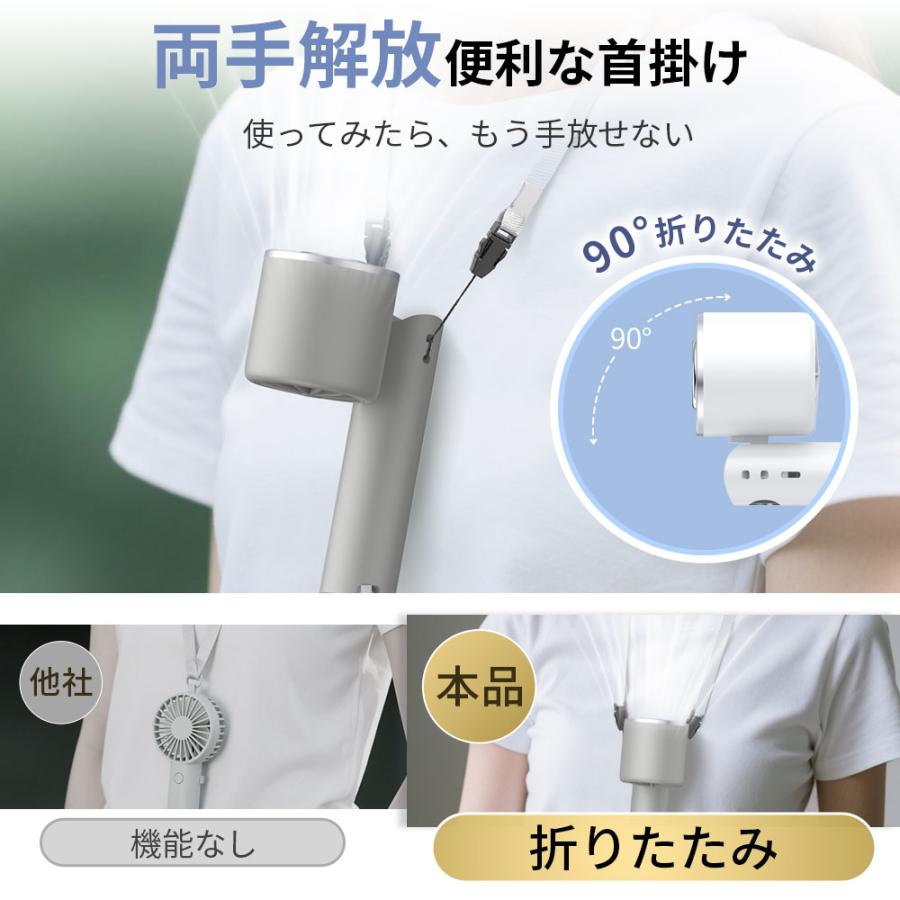 【売れ筋NO.1】 ハンディファン 携帯扇風機 扇風機 小型 -28℃ 冷却プレート 手持ち扇風機 90°折り畳み 100段階調整 6800mAh大容量 LED残量表示 24H連続 爆買