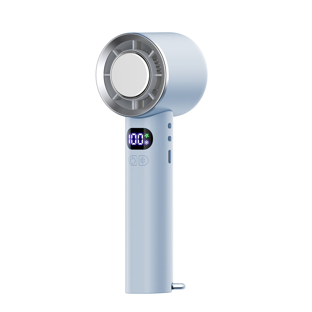 【売れ筋NO.1】 ハンディファン 携帯扇風機 扇風機 小型 -28℃ 冷却プレート 手持ち扇風機 90°折り畳み 100段階調整 6800mAh大容量 LED残量表示 24H連続 爆買