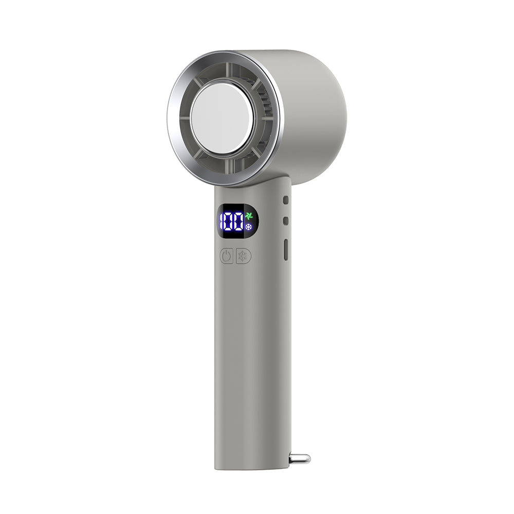 【売れ筋NO.1】 ハンディファン 携帯扇風機 扇風機 小型 -28℃ 冷却プレート 手持ち扇風機 90°折り畳み 100段階調整 6800mAh大容量 LED残量表示 24H連続 爆買