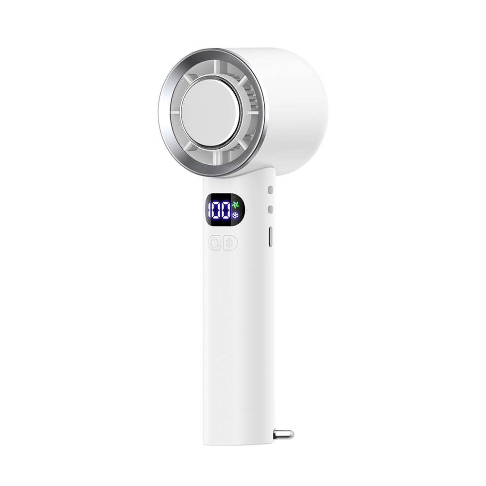 【売れ筋NO.1】 ハンディファン 携帯扇風機 扇風機 小型 -28℃ 冷却プレート 手持ち扇風機 90°折り畳み 100段階調整 6800mAh大容量 LED残量表示 24H連続 爆買