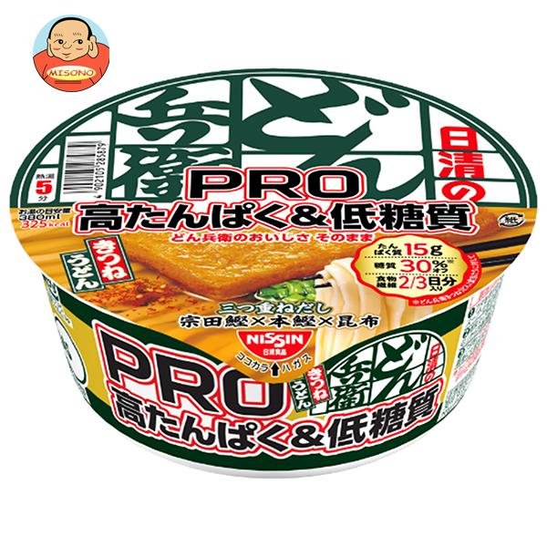 日清食品 日清のどん兵衛PRO 高たんぱく&低糖質 きつねうどん 86g×12個入｜ 送料別