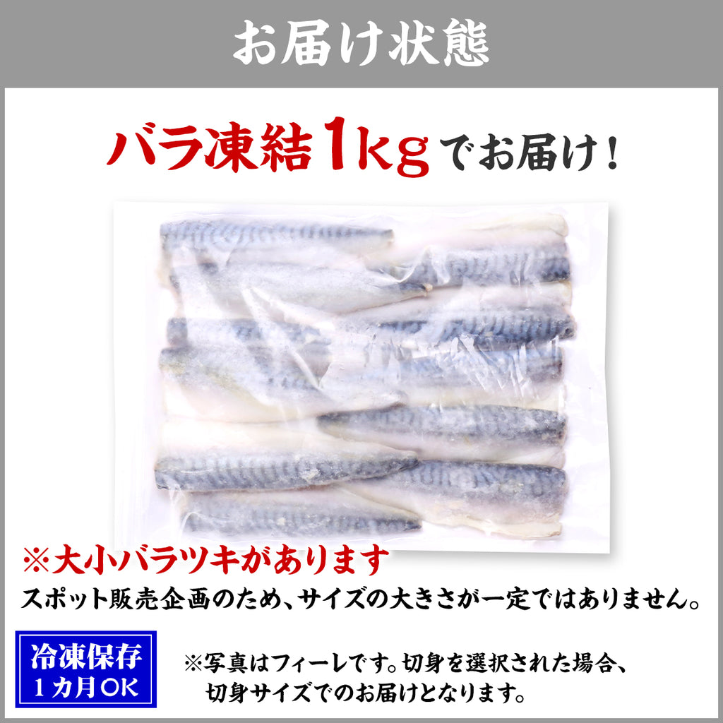 国産 骨取り さば 切身 or フィーレ 1kg 訳あり 無塩 or 有塩 骨なし サバ 鯖 弁当 朝食 ポイント利用 爆買