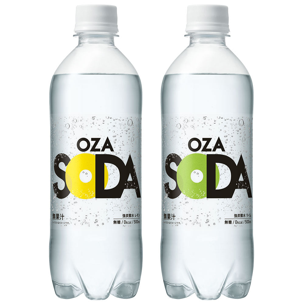 ＼ピーチ新登場／強炭酸水【 OZA SODA 48本 】 炭酸水 500ml 24本入×2ケース 48本入 強炭酸 LIFEDRINK 無糖 ソーダ まとめ買い ポイント消化 ラベルレス 爆買