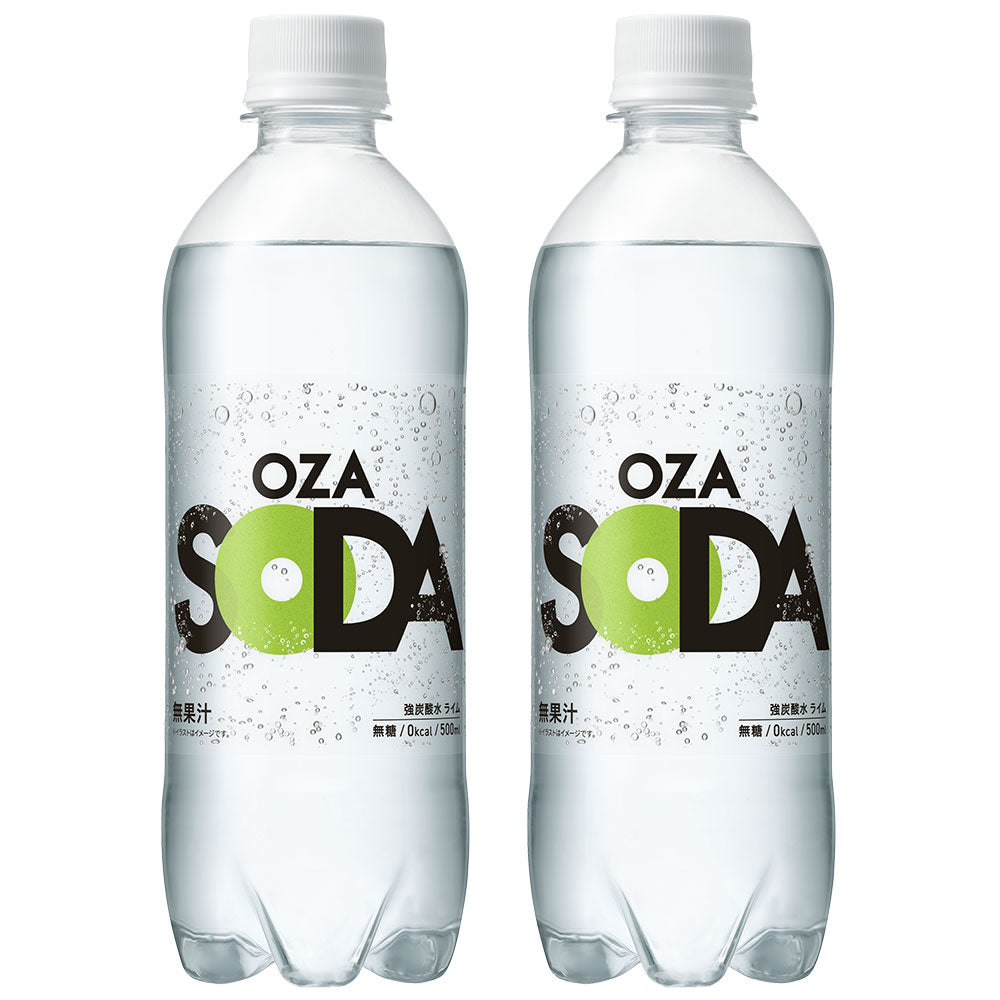 ＼ピーチ新登場／強炭酸水【 OZA SODA 48本 】 炭酸水 500ml 24本入×2ケース 48本入 強炭酸 LIFEDRINK 無糖 ソーダ まとめ買い ポイント消化 ラベルレス 爆買