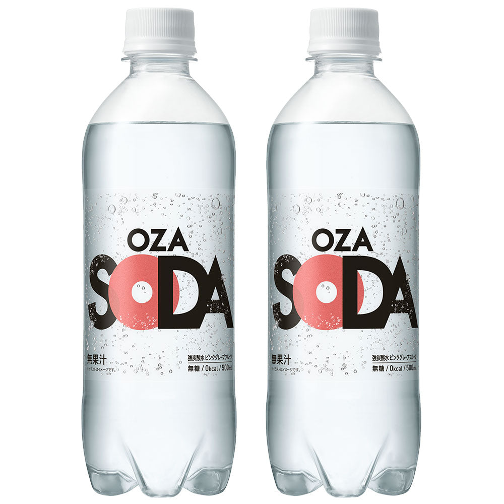 ＼ピーチ新登場／強炭酸水【 OZA SODA 48本 】 炭酸水 500ml 24本入×2ケース 48本入 強炭酸 LIFEDRINK 無糖 ソーダ まとめ買い ポイント消化 ラベルレス 爆買