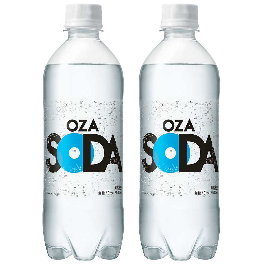 ＼ピーチ新登場／強炭酸水【 OZA SODA 48本 】 炭酸水 500ml 24本入×2ケース 48本入 強炭酸 LIFEDRINK 無糖 ソーダ まとめ買い ポイント消化 ラベルレス 爆買