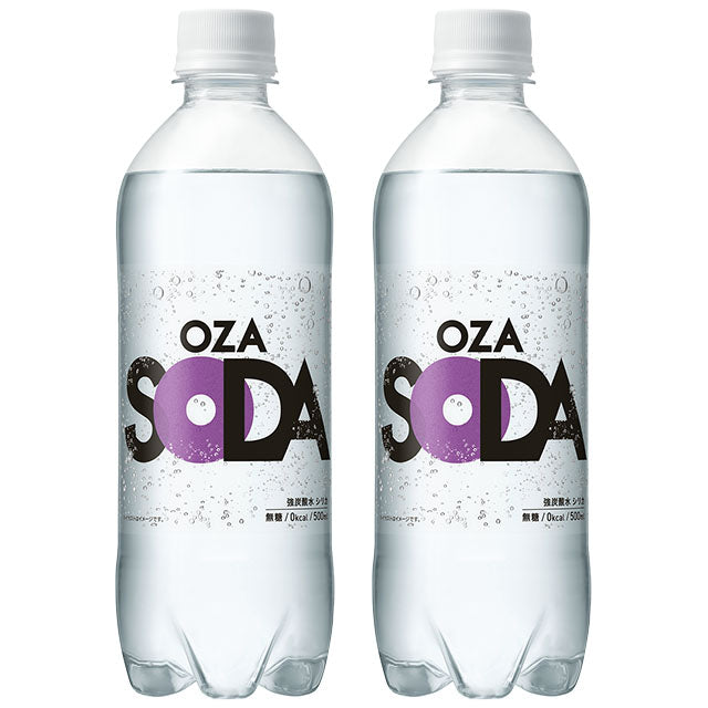 ＼ピーチ新登場／強炭酸水【 OZA SODA 48本 】 炭酸水 500ml 24本入×2ケース 48本入 強炭酸 LIFEDRINK 無糖 ソーダ まとめ買い ポイント消化 ラベルレス 爆買