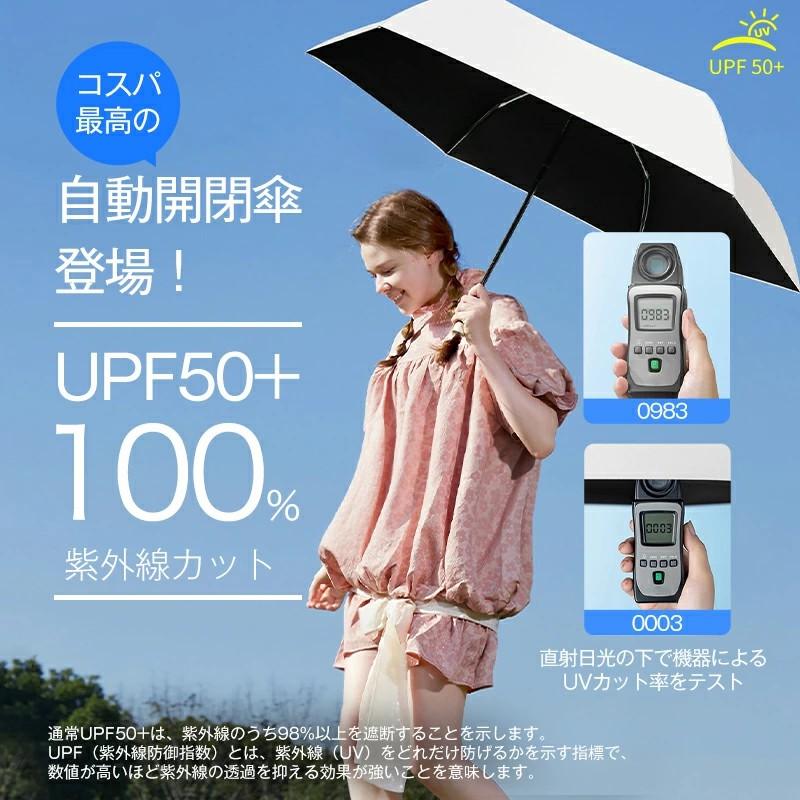 「ポイント還元後2,226円」皮膚科医師監修 日傘 折りたたみ傘 形状記憶 軽量 240g 折りたたみ 完全遮光 自動開閉 6本骨 uvカット 紫外線対策 収納ポーチ付